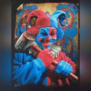 Insane Clown Posse Black T Shirt, Dark Carnival, Size Large